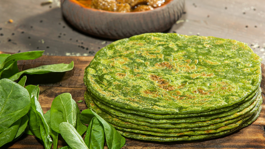 Palak Paratha recipe in Hindi